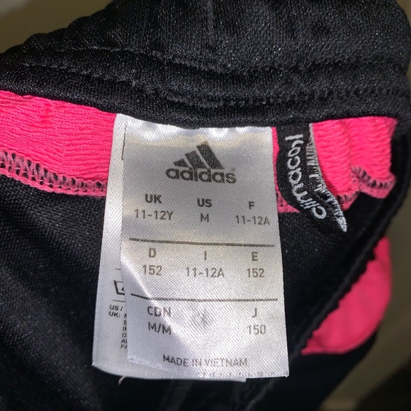 Adidas Girl's Kid's Black Athletic Pants - Picture 4 of 4